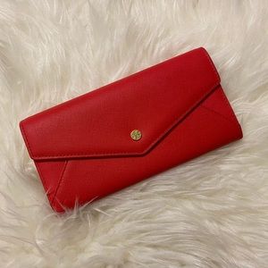 New ToryBurch Envelope Saffiano Continental Wallet